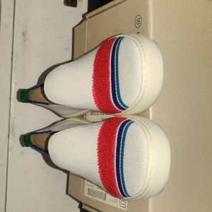 NEW Rothys White Terry Stripe Size 3